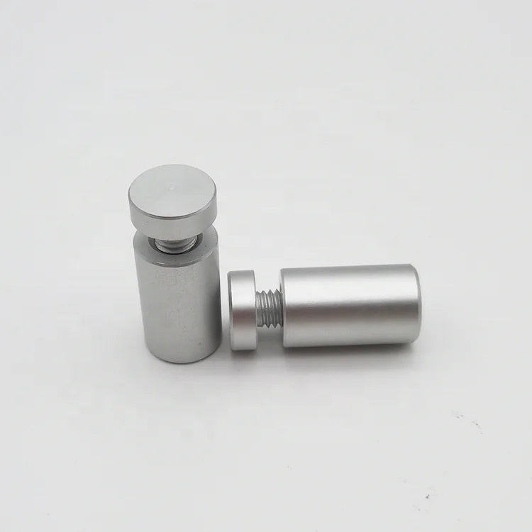 Customized Walron WAF-1220-ST 12mm(D)*20mm(H) 4mm Thickness Aluminum 6063 Alloy Fully Threaded Sign Standoffs Fixings Anodized