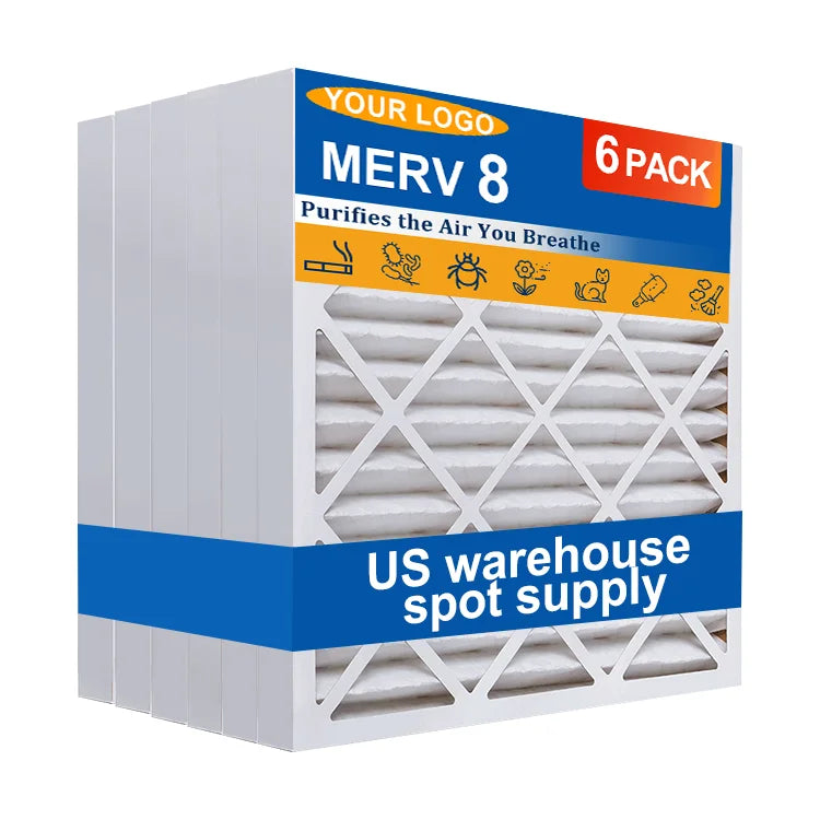 Custom High Efficiency Air Purifier Filter Cartridge Hepa Activated Carbon Filter Panel Filter MERV 8 11 13 Panel