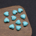 HZ Home use Unique Blue Turquoise Loose Cabochon Handmade heart Shape Gemstone