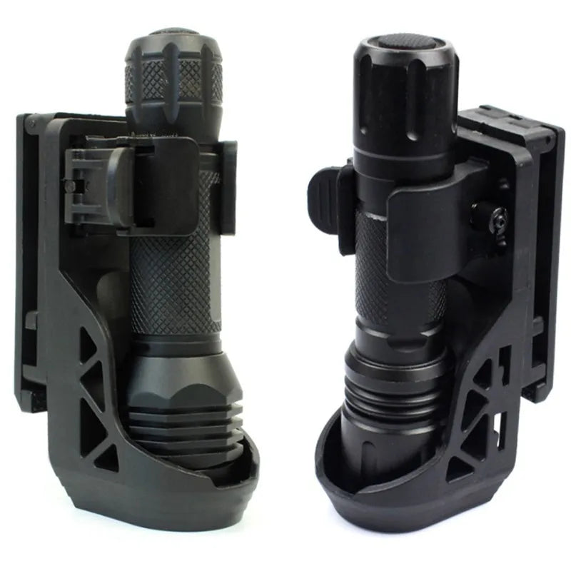 360Â° Rotating Plastic Steel Tactical Flashlight Cover Multi-Purpose Security Use