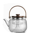 1000ml Transparent High Temperature Steaming and Boiling Dual Purpose Glass Teapot