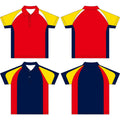 Custom Oversize T Shirt Summer Sublimation Color Contrast Printed Short Sleeve Boxy Fit Golf Polo Shirt