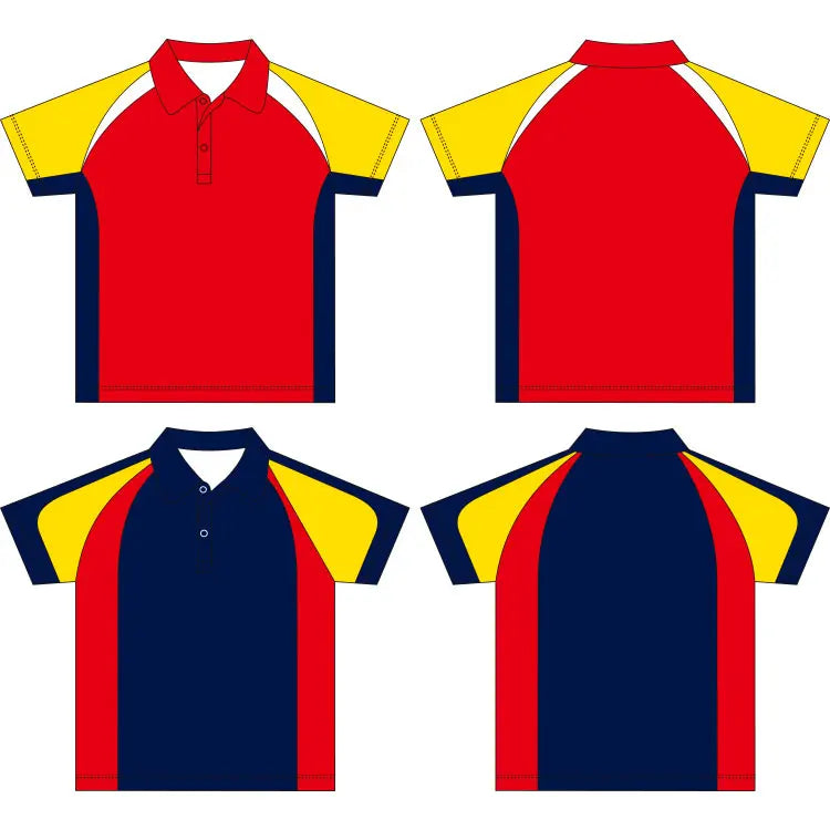 Custom Oversize T Shirt Summer Sublimation Color Contrast Printed Short Sleeve Boxy Fit Golf Polo Shirt