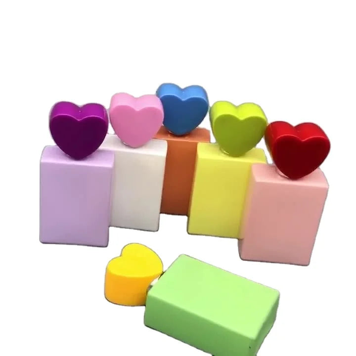 30ml Macaron Colored Glass Perfume Spray Bottle with Screw Cap Rectangle Shape Beautiful Cosmetic Use