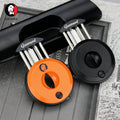 Guevara Sharp Single Blade Cigar Cutter Round Cigar V Cutter for Zinc Alloy Frame
