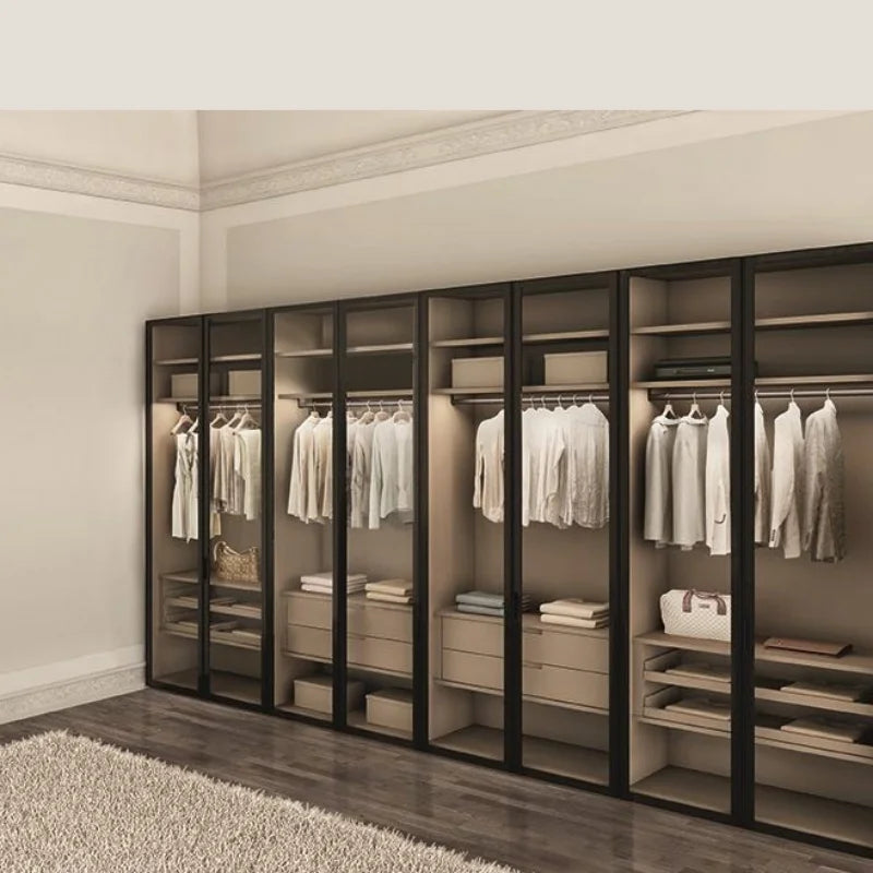 Wholesale Price Customized Eco-friendly Melamine MDF Wardrobe Bedroom Furniture for Clothing Storage