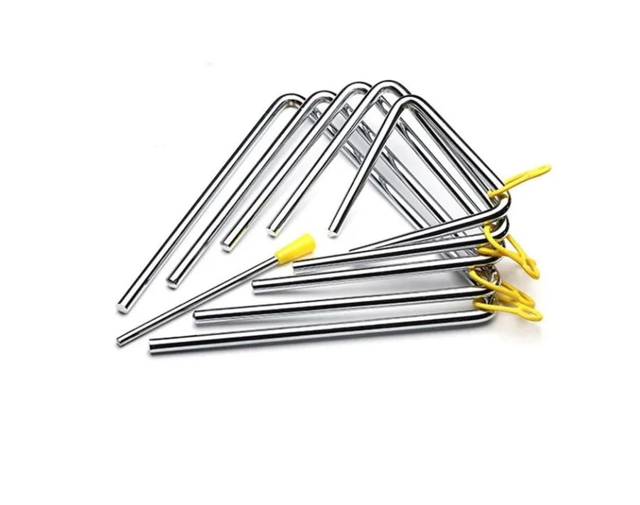 2025 Wholesale Sticker Available Educational Percussion Musical Instrument Triangle Toys for Kids Iron Triangle Price