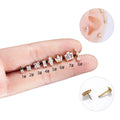 ASTM F136 Titanium Insert Pusher Lip Ring Flat Back Helix Piercing Jewelry Cartilage Earrings for Women Tragus Piercing Jewelry