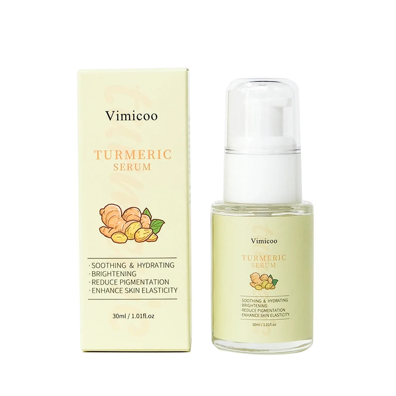 Private Logo Tumeric Face Serum Hyaluronic Acid Vitamin C Hydrating Whitening Hight Quality Skin Care Organic Facial Essence