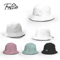 Factory Supply Unisex Solid Cotton Bucket Hat Outdoor Travel Beach Cap With Printed Pattern for Sports Fishing Wholesale Women