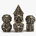 Custom Casino Rpg Polyhedral Skeleton Metal Dice Set Team Game Dice Set Metal D&D Skeleton Metal Dice