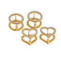 Durable Luxury Minimalist 2025 Non-Tarnishing Jewelry Stainless Steel 18K Gold Zirconia Star Studs Earrings for Daily Wear