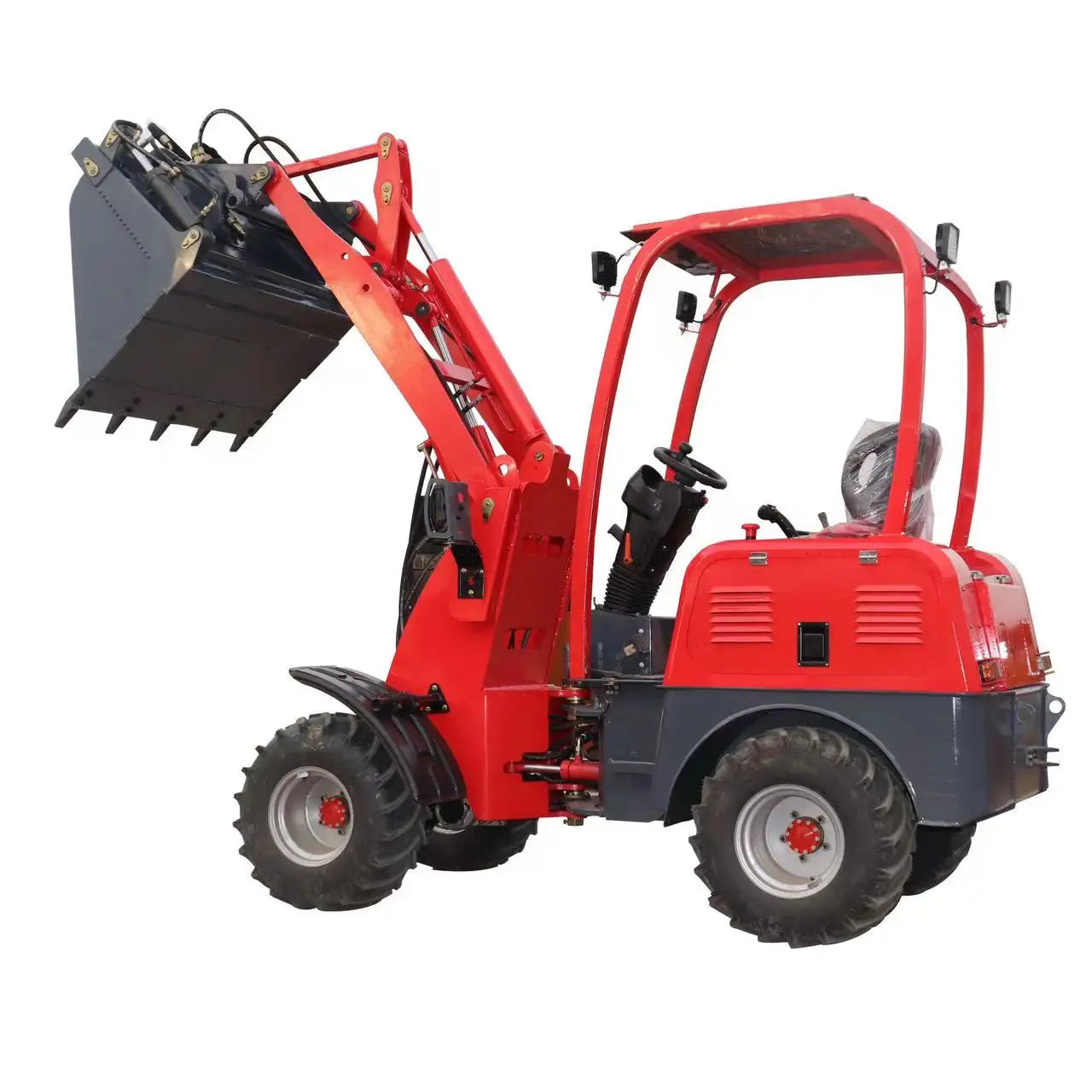 600kg Mini Lithium Battery Powered Electric Wheel Loader with Attachment
