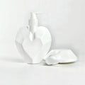High-End 180ml Heart-Shaped Pump Seal Skin Care Bottle with Hot Stamping Surface for Serum Lotion Facial Cleanser & Shampoo