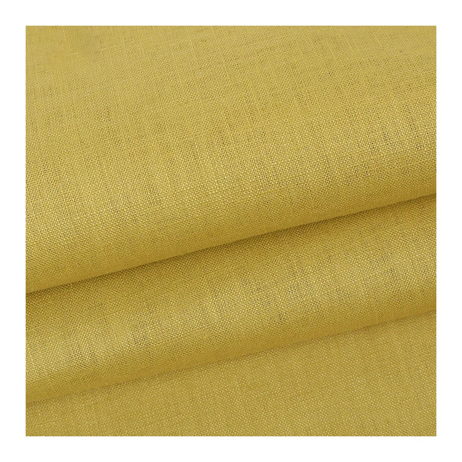 In Stock 100% Linen Fabric Eco-Friendly Soft Enzyme Wash Stone Washed Suit for Garment for Boys and Girls Shirt and Dress