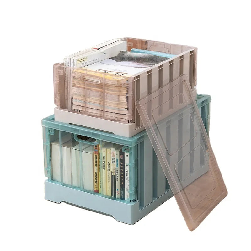 Wholesale Household Folding Storage Box Cheap PP Plastic Foldable Toys and Clothing Organizer Rectangle Bin Storage