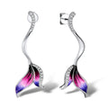 CAOSHI Bohemia Jewelry 2 Style Elegant Birdie Ear Stud Earrings Crystal Dangle Long Earring for Women