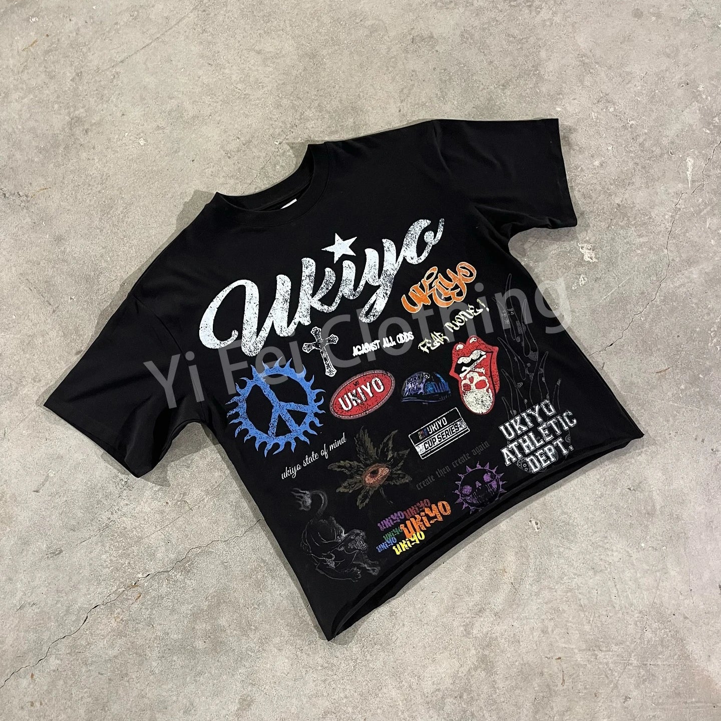Manufacturer Custom Brand High Quality 280 Gsm French Terry Cotton Plain Round Neck Dtg Print Cut and Sew T Shirt for Men