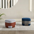 Round Small Stool Side Table With Backrest Steel Round Stool Round Velvet Ottoman Stool Side Table