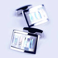 Cuff Link Men Wedding Luxury Abalone Shell Mosaic Stone Wholesale Cufflinks Metal Cufflinks Gemelos Para Hombre