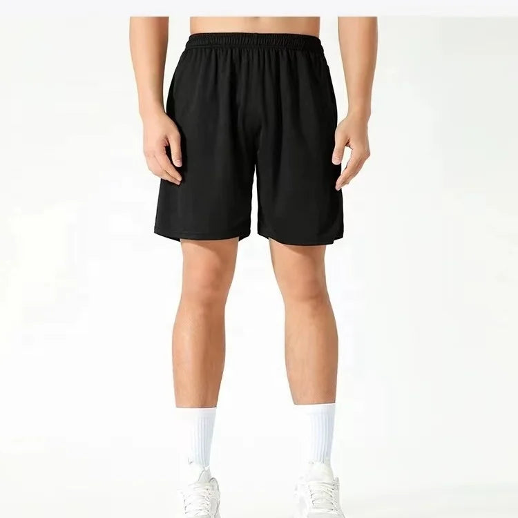 2025 Plus Size Men's Sport Shorts Quick Dry Comfortable and Breathable Custom Logo Solid Pattern 100% Polyester