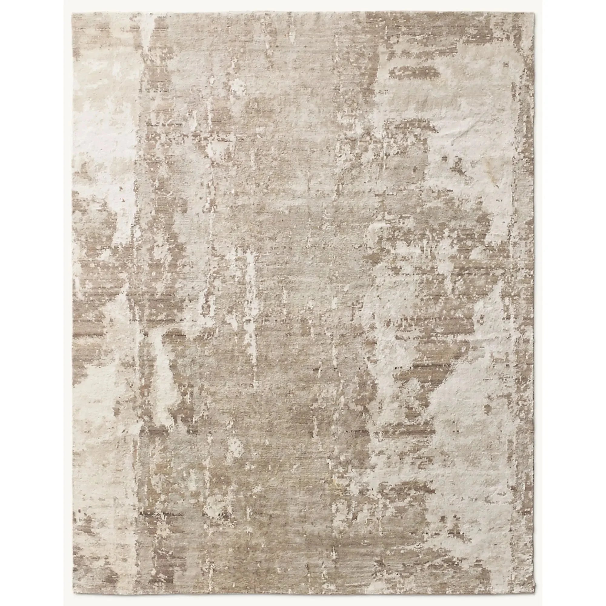 Soft and Comfortable Machine Made Polyester Non-Slip Washable Modern Geometric Pattern Beige Carpet