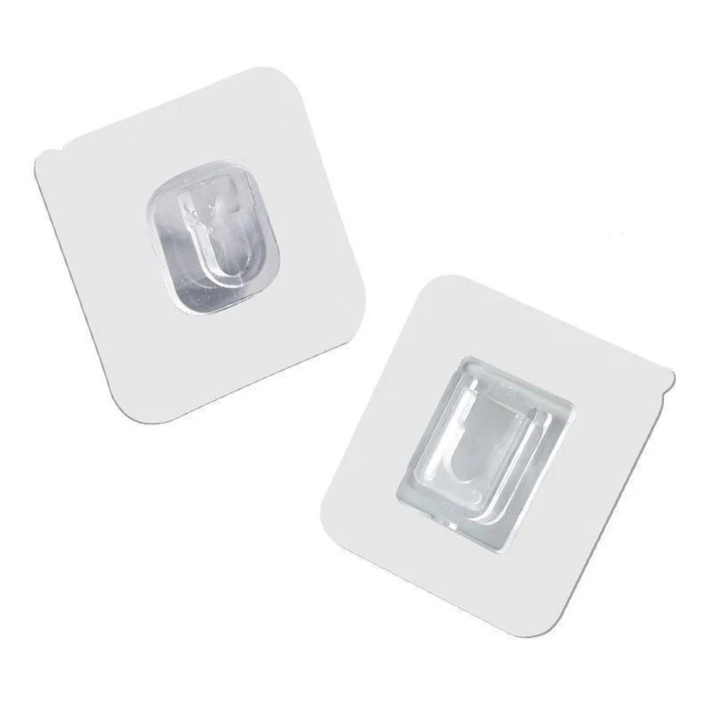 EHot Double-Sided Self-Adhesive Wall Hooks Waterproof and Oilproof Reusable Seamless Hanging Hook Made of Durable Plastic MegaBDM