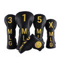 High Quality PU Leather Golf Headcover Hot Selling Embroidery Logo for Driver Wood Optimal Performance & Aesthetics