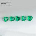Starsgem Hydrothermal Emerald Gemstone Emerald Price Per Carat Heart Shape columbia Emerald Stone