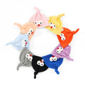 Factory Wholesale Euro-American Style Plush Knitted Hat Double Thick Stretch Cotton Solid Color Stereo Eye Winter Unisex for