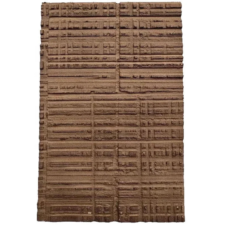 RCL Large Size Black Brown Sawn Wooden Pattern Soft Interior Flexible Stone Soft Wall Tiles