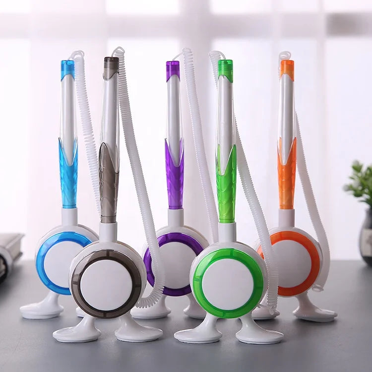 Bank Promotional Advertising Table Stand Pens Custom Bank Desktop Sticky Sign Pen