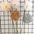 O-X0242 Wholesale Faux Dandelion Flower Silk Fabrication Dandelion Taraxacum Flowers Cheap Artificial Silk Dandelions Flower