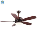 C151 AC MDF Blade 48 Inch 5 Blade LED Electric Ceiling Fan Light Remote Control Metal Energy Saving Quiet Design for Home