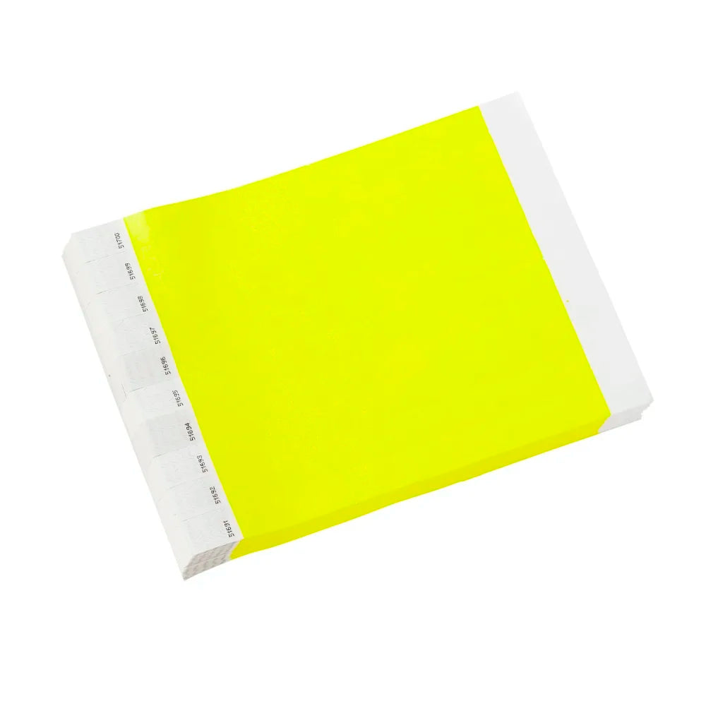 Discount Quick-Delivered 3/4''x10inch Tearproof Bracelet 1000/Pack Paper Wristband 19x250mm Premium Promotional Wristbands