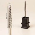 3/32" Professional Safety Efile Burrs Grinding Tips Manicure Tungsten 18mm Super Long Cone Cuticle Carbide Nail Drill Bit