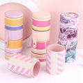 Custom Multi Color Makeup Brush Travel Holder Cute Cylinder Case Stand up Dustproof Cute Makeup Brush Holder Lid
