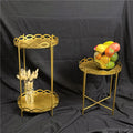 Hotsale High Gold Quality Metal Round Cake Stand Dessert Tray Cake Stand Wedding Party Birthday Decoration
