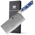WILDMOK 67 Layers 10Cr15CoMoV Damascus Steel Chinese Chef Kitchen Knife 7 Inch Cleaver Butcher Knife with Resin Handle