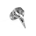 Nordic Design Souvenir Gift Stainless Steel Mens Norse Raven Skull Ring Viking Jewelry
