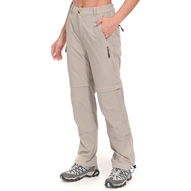 OEM Stretch Softshell Hiking Trousers Zip Off Quick Drying Zip Trekking Trousers Lightweight Hiking Pants Men's Clothing Pants