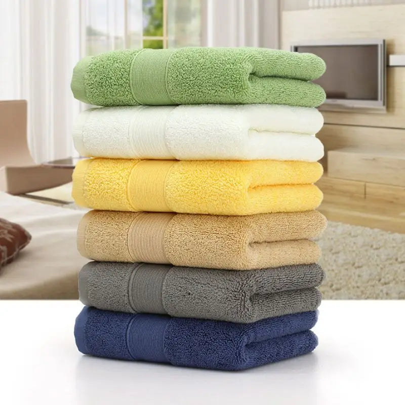 100% Cotton Bath Towel 70x140cm Large Luxury Soft Absorbent Towels for Bathroom Home Hotel Use Factory Supply