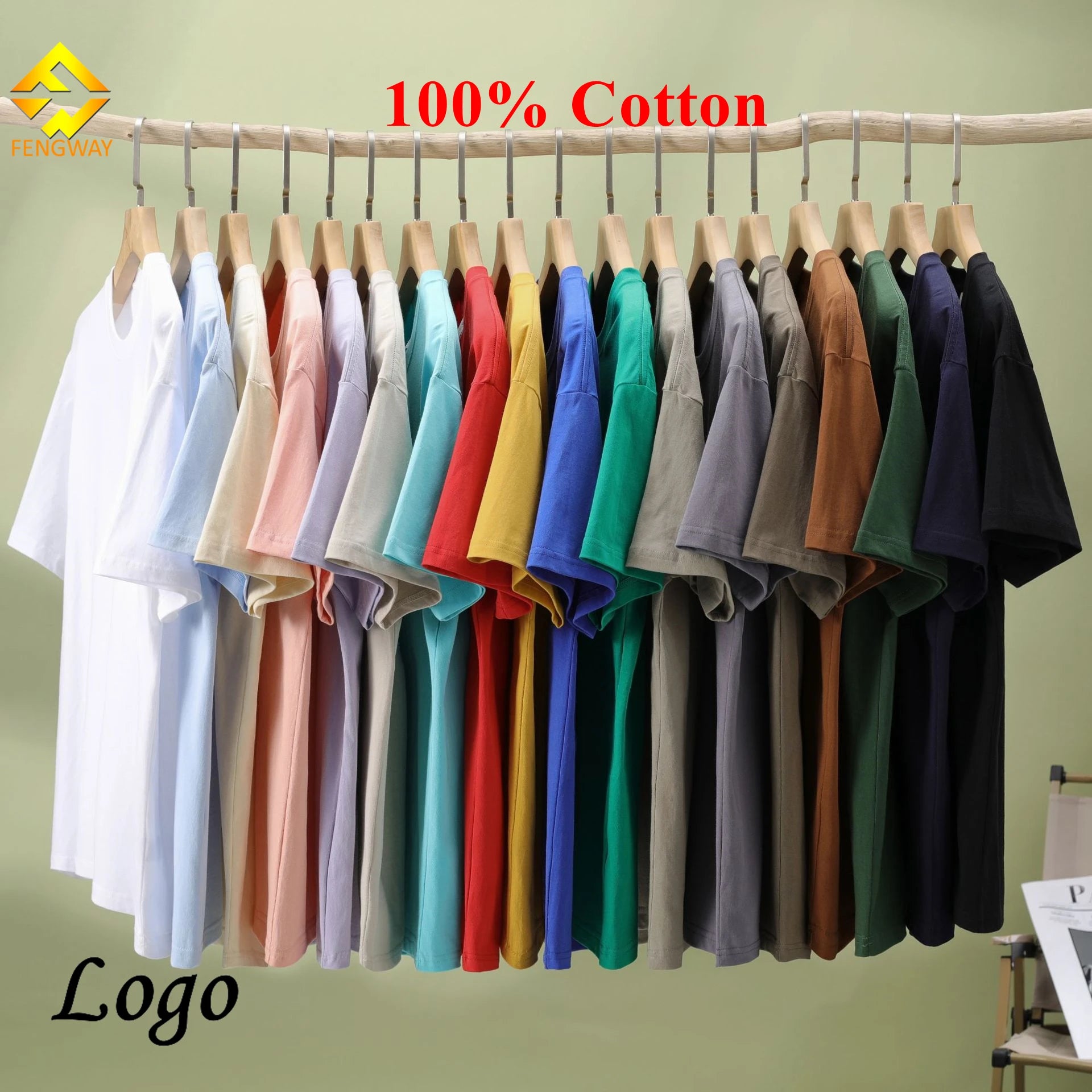 OEM/ODM Custom T Shirt High Quality Unisex T Shirt Top Heavy Weight Plain 100%cotton Custom Men's T-shirts Tee