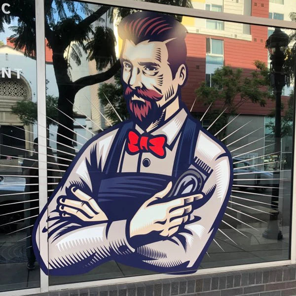 Custom Easy Install and UV Resistant Storefront Window Glass Decoration Sticker
