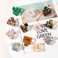 Women Girls Square Resin Acetate Hair Claw Decorations Square Resin Acetate Hair Accessories Scrub Shark Hairpins Hair Claws