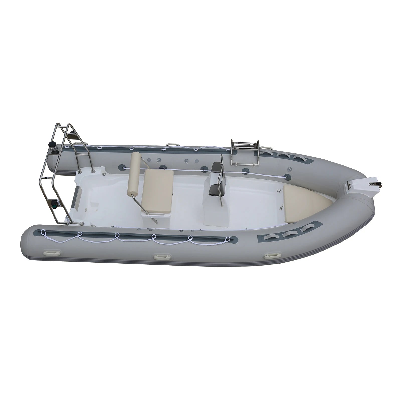 CE RIB480 Aluminum Sports Boat Outboard Engine Light Weight Fiberglass Hypalon Fishing RIB Inflatable Pontoon Boat Combo Set