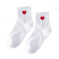 Wholesale love Heart Design Mid-tube Socks Ladies Cotton Socks