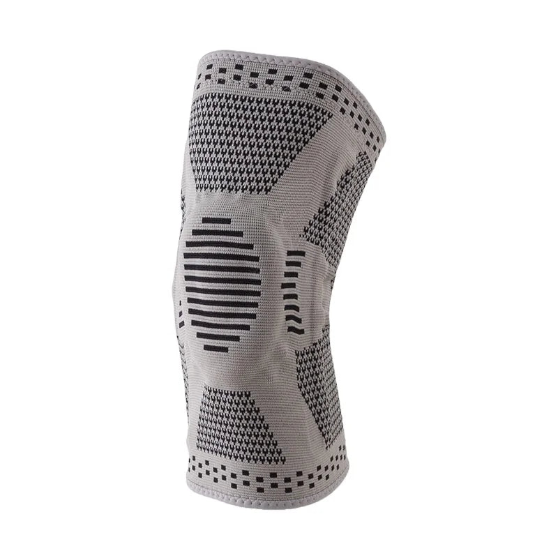 HX063 Bases Weaving Silicone Knee Pads Volleyball Basketball Sports Brace Meniscus Patella Protectors Safety Kneepads Elbow Knee