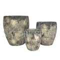Best Selling in 2024 Round Retro Cement Fiber Flower Pots Garden Hotel Flowerpot Indoor Outdoor Planter Home Decoration