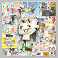 50PCS Factory Hot Camera Stickers Cute Cartoon Pet Cute Decoration Lnoue Toro Stickers